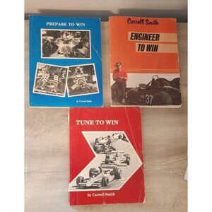 Prepare To Win - Tune To Win - Engineer To Win Vintage Carroll Smith Books Lot 3